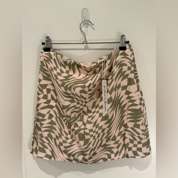 For Love And Lemons Nomi Green Pink Set 2 Pc Size S - Picture 6 of 10